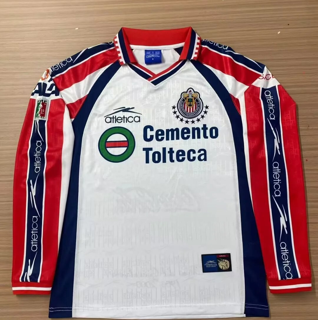 AAA Quality Chivas Guadalajara 99/00 Away White Long Jersey